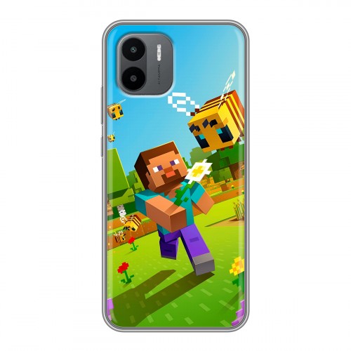Дизайнерский силиконовый чехол для Xiaomi Redmi A2 Майнкрафт Minecraft