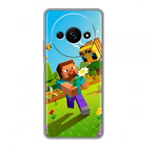 Дизайнерский силиконовый чехол для Xiaomi RedMi A3 Майнкрафт Minecraft