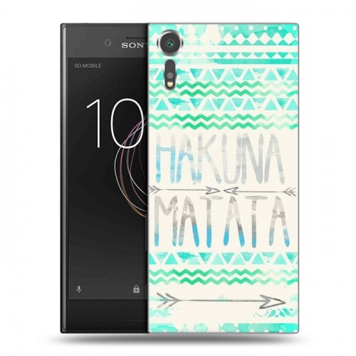 Дизайнерский пластиковый чехол для Sony Xperia XZs Пастельные узоры