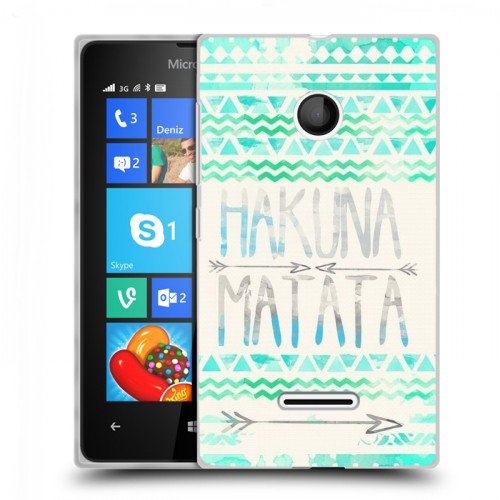 Дизайнерский пластиковый чехол для Microsoft Lumia 435 Пастельные узоры