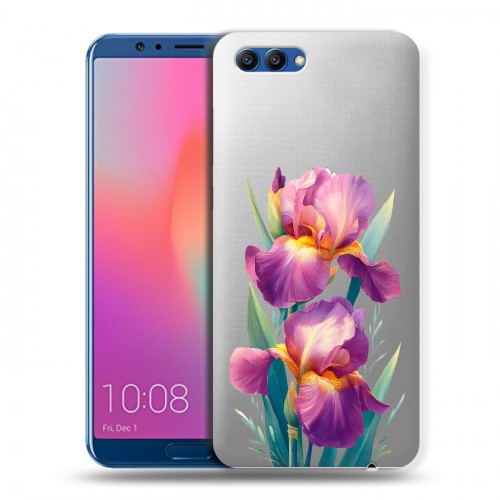 Полупрозрачный дизайнерский пластиковый чехол для Huawei Honor View 10 Цветы орхидеи