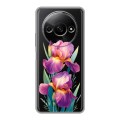 Полупрозрачный дизайнерский силиконовый чехол для Xiaomi RedMi A3 Цветы орхидеи