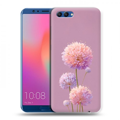 Полупрозрачный дизайнерский пластиковый чехол для Huawei Honor View 10 Цветы