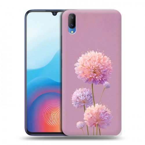 Полупрозрачный дизайнерский пластиковый чехол для Vivo V11 Цветы