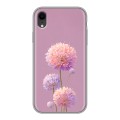 Полупрозрачный дизайнерский пластиковый чехол для Iphone Xr Цветы