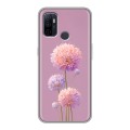 Полупрозрачный дизайнерский силиконовый чехол для OPPO A53 Цветы