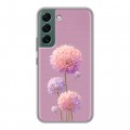 Полупрозрачный дизайнерский силиконовый чехол для Samsung Galaxy S22 Цветы
