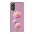 Полупрозрачный дизайнерский пластиковый чехол для OPPO A17 Цветы
