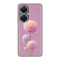 Полупрозрачный дизайнерский пластиковый чехол для Huawei Nova 11i Цветы