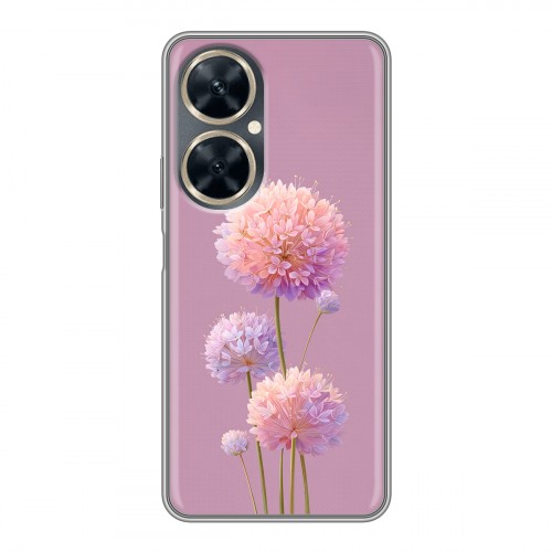 Полупрозрачный дизайнерский пластиковый чехол для Huawei Nova 11i Цветы