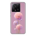 Полупрозрачный дизайнерский пластиковый чехол для Xiaomi 13T Цветы