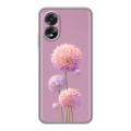 Полупрозрачный дизайнерский пластиковый чехол для OPPO A38 4G Цветы