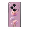 Полупрозрачный дизайнерский пластиковый чехол для OPPO Find N3 Цветы