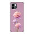 Полупрозрачный дизайнерский силиконовый чехол для Xiaomi Redmi A2 Цветы