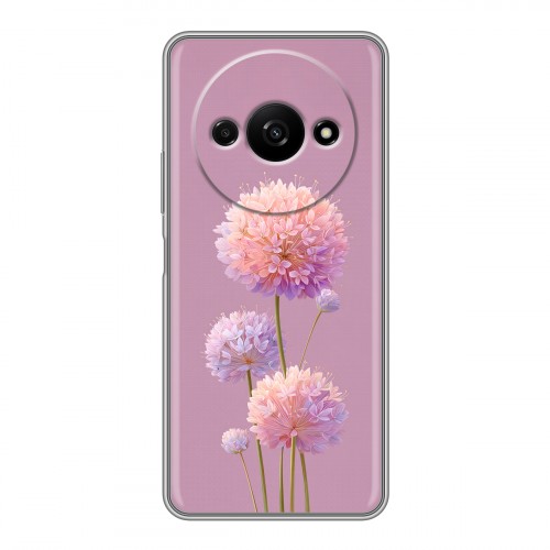 Полупрозрачный дизайнерский пластиковый чехол для Xiaomi RedMi A3 Цветы