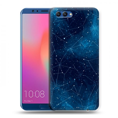 Полупрозрачный дизайнерский пластиковый чехол для Huawei Honor View 10 Космос звезды