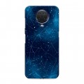 Полупрозрачный дизайнерский силиконовый с усиленными углами чехол для Nokia G20 Космос звезды