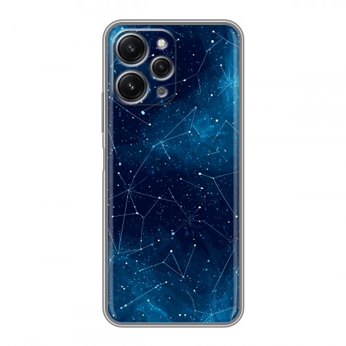 Полупрозрачный дизайнерский пластиковый чехол для Xiaomi RedMi 12 Космос звезды