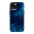Полупрозрачный дизайнерский пластиковый чехол для Iphone 15 Космос звезды