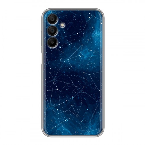 Полупрозрачный дизайнерский силиконовый чехол для Samsung Galaxy A15 Космос звезды