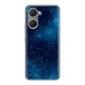 Полупрозрачный дизайнерский пластиковый чехол для Vivo Y03 Космос звезды