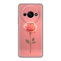 Полупрозрачный дизайнерский пластиковый чехол для Xiaomi RedMi A3 Розовая роза