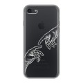 Полупрозрачный дизайнерский силиконовый чехол для Iphone 7 Сотворение мира