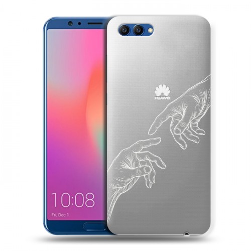 Полупрозрачный дизайнерский пластиковый чехол для Huawei Honor View 10 Сотворение мира