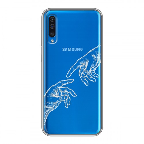 Полупрозрачный дизайнерский пластиковый чехол для Samsung Galaxy A50 Сотворение мира