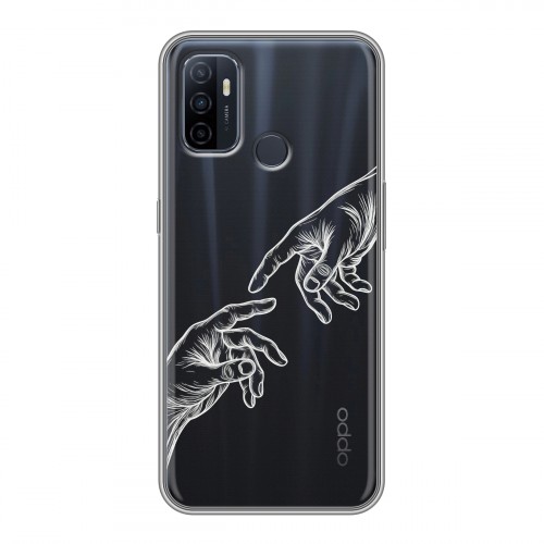Полупрозрачный дизайнерский силиконовый чехол для OPPO A53 Сотворение мира