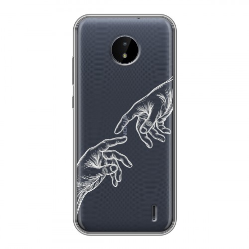 Полупрозрачный дизайнерский пластиковый чехол для Nokia C20 Сотворение мира