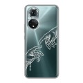 Полупрозрачный дизайнерский силиконовый чехол для Huawei Honor 50 Сотворение мира