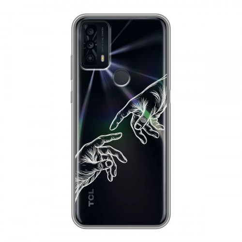 Полупрозрачный дизайнерский пластиковый чехол для TCL 20B Сотворение мира