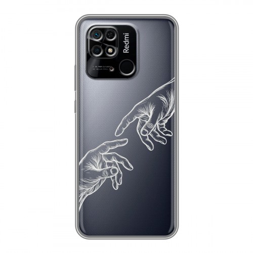 Полупрозрачный дизайнерский пластиковый чехол для Xiaomi Redmi 10C Сотворение мира