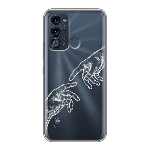 Полупрозрачный дизайнерский силиконовый чехол для Itel Vision 3 Сотворение мира