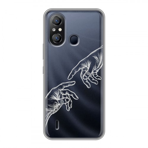 Полупрозрачный дизайнерский пластиковый чехол для Itel A49 Сотворение мира