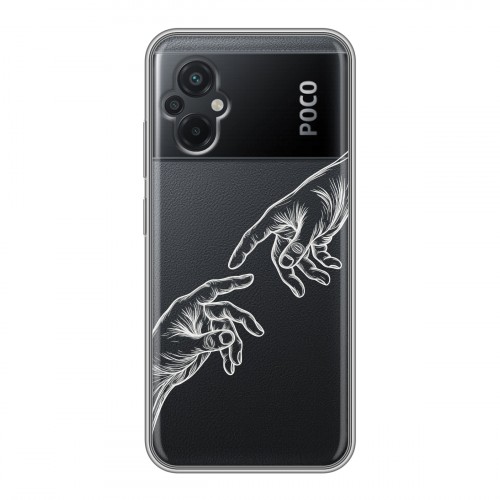 Полупрозрачный дизайнерский силиконовый чехол для Xiaomi Poco M5 Сотворение мира