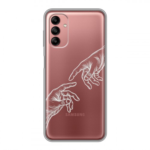 Полупрозрачный дизайнерский пластиковый чехол для Samsung Galaxy A04s Сотворение мира