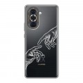 Полупрозрачный дизайнерский пластиковый чехол для Huawei Nova 10 Сотворение мира