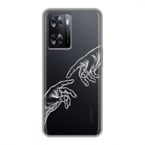 Полупрозрачный дизайнерский пластиковый чехол для OPPO A57s Сотворение мира