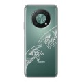 Полупрозрачный дизайнерский силиконовый чехол для Huawei Nova Y90 Сотворение мира