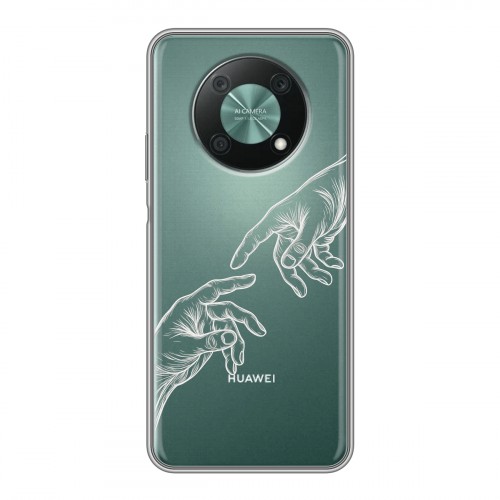 Полупрозрачный дизайнерский силиконовый чехол для Huawei Nova Y90 Сотворение мира