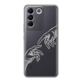 Полупрозрачный дизайнерский силиконовый чехол для Vivo V27e Сотворение мира