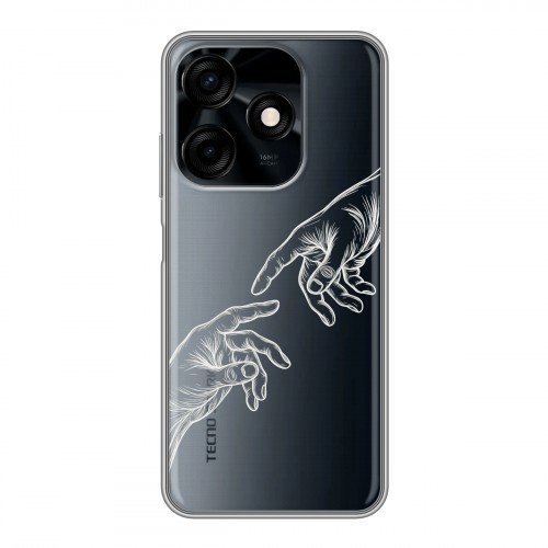 Полупрозрачный дизайнерский силиконовый чехол для Tecno Spark 10C Сотворение мира
