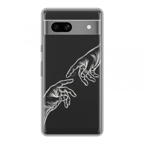 Полупрозрачный дизайнерский пластиковый чехол для Google Pixel 7A Сотворение мира