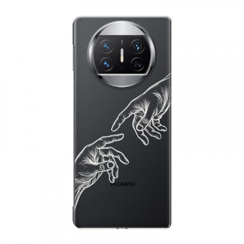Полупрозрачный дизайнерский пластиковый чехол для Huawei Mate X3 Сотворение мира