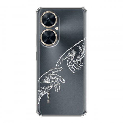 Полупрозрачный дизайнерский пластиковый чехол для Huawei Nova 11i Сотворение мира