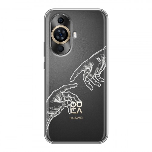 Полупрозрачный дизайнерский силиконовый чехол для Huawei Nova 11 Сотворение мира