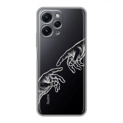 Полупрозрачный дизайнерский пластиковый чехол для Xiaomi RedMi 12 Сотворение мира