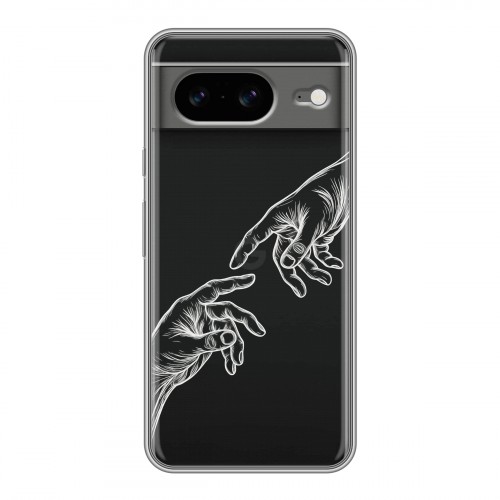 Полупрозрачный дизайнерский пластиковый чехол для Google Pixel 8 Сотворение мира